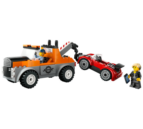 lego city 60435 Конструктор "Эвакуатор и ремонт спортивных авто" (101 дет.)