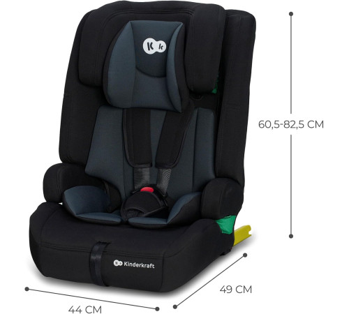 kinderkraft Автокресло "safety fix 2 i-size" kcsafi02blk0000 (76-150 см.) чёрный