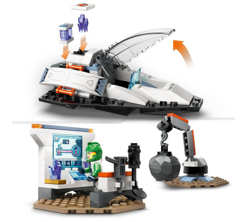 lego city 60429 constructor "nava spatiala si descoperirea unui asteroid" (126 el.)