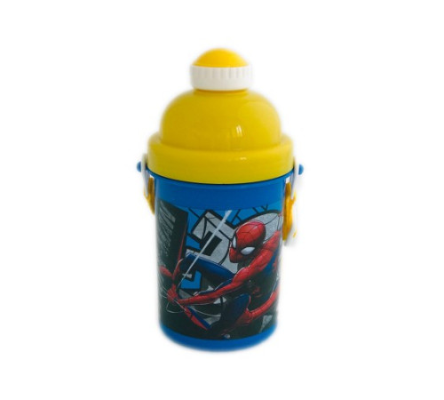 total office spr44453 cana de plastic "spiderman" (400 ml.)