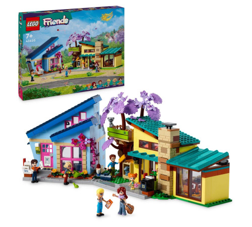 lego friends 42620 constructor "casele familiale ale lui olly si paisley" (1126 el.)