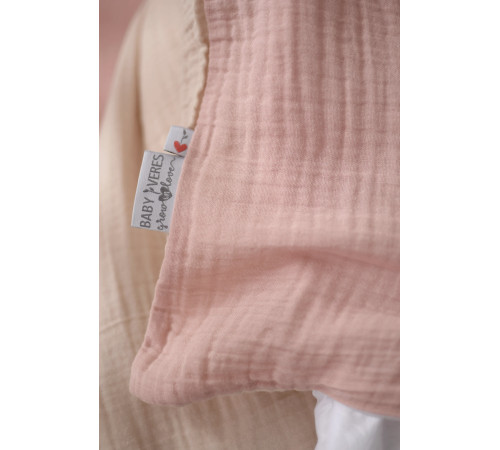 veres 153.7.01 lenjerie de pat "muslin pink-beige" (3 buc.)