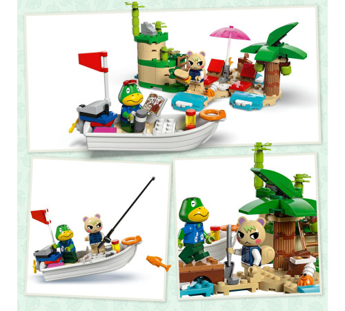 lego animal crossing  77048 constructor "turul de insula in barca al lui kapp`n" (233 el.)