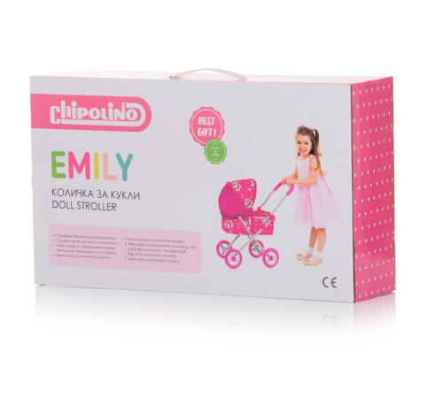 chipolino Коляска для кукол "emily" kzkel02402cc cupcakes