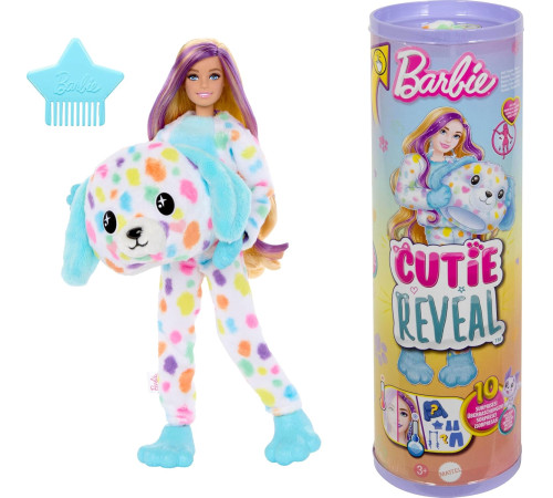 barbie hrk41păpușă "cutie reveal: dalmatian"