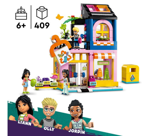 lego friends 42614 constructor "magazin de moda vintage" (409 el.)