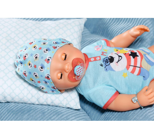 zapf creation 834992 papusa interactiva baby born "magic boy" (43 cm)