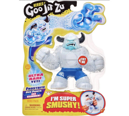 goo jit zu g08303 cтрейч-фигурка "frostbite the yeti"