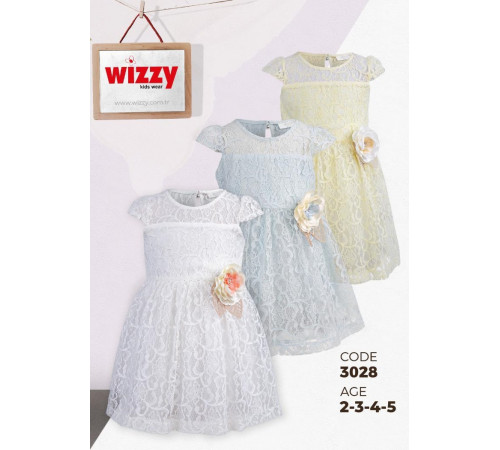  wizzy 3028 Платье (2-3-4-5 лет.) голубой
