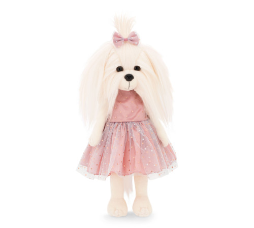 orange toys ld5/099 jucărie moale "câine lucky mimi: rochie strălucitoare" (25 cm.)