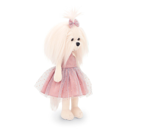 orange toys ld5/099 jucărie moale "câine lucky mimi: rochie strălucitoare" (25 cm.)