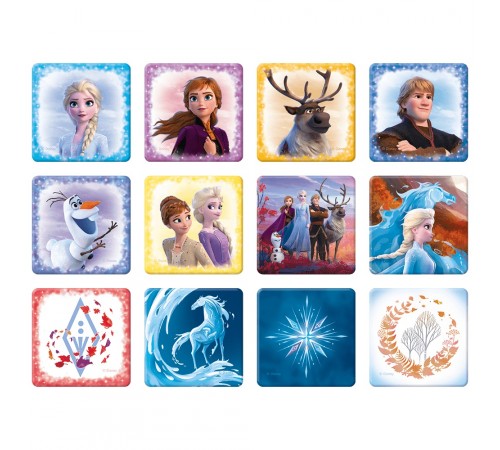 trefl 90814 puzzle 2-în1 "frozen" + memos (30/48/24 el.)