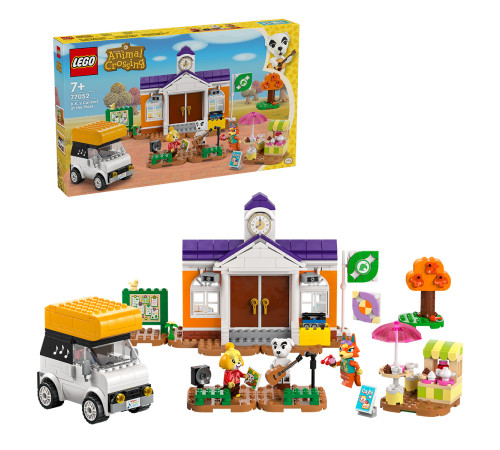 lego animal crossing 77052 Конструктор "Концерт К.К. на площади" (550 дет.)