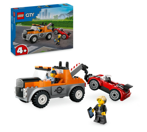 lego city 60435 Конструктор "Эвакуатор и ремонт спортивных авто" (101 дет.)