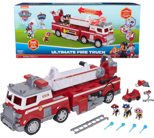 spin master 6072327 camion de pompieri mare paw patrol