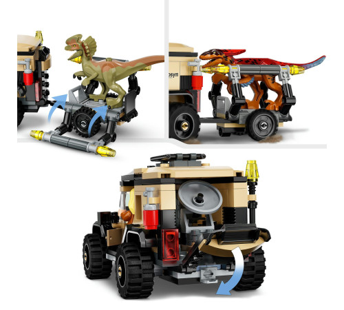 lego jurassic world 76951 constructor "transport de piroraptor si dilophosaurus " (279 el.)