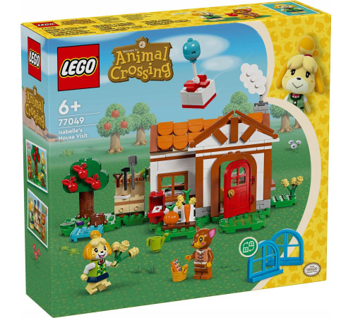  lego animal crossing 77049 constructor "vizita la domiciliu a isabellei" (389 el.)