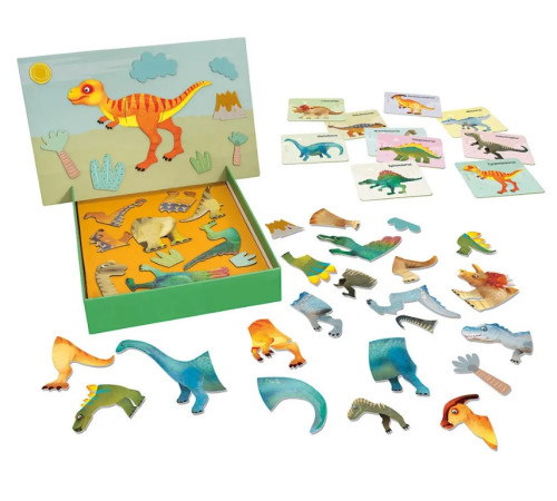 as kids 1029-64066 set magnetic "dinozauri"