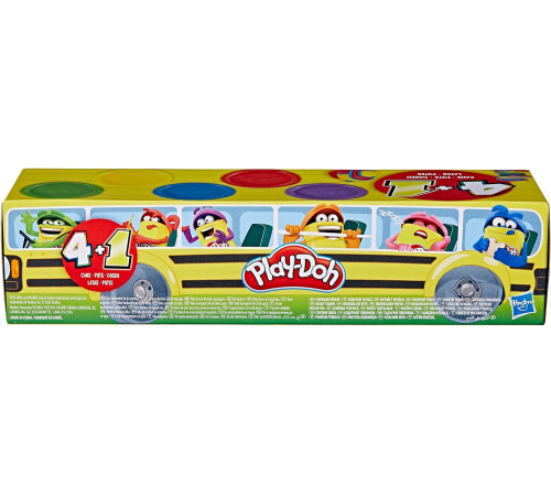 play-doh f7368 set de plastilină "Înapoi la școală" (5 culori)