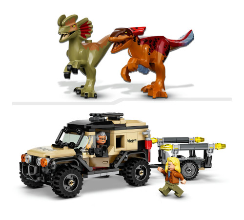 lego jurassic world 76951 constructor "transport de piroraptor si dilophosaurus " (279 el.)