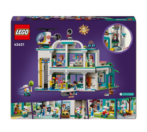 lego friends 42621 Конструктор "Городская больница Хартлейк" (1045 дет.)