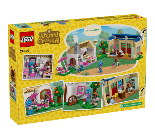 lego animal crossing 77050 constructor "nook`s cranny si casa lui rosie" (535 el.)