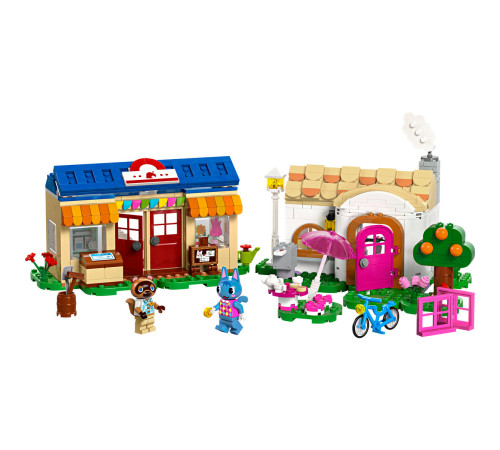 lego animal crossing 77050 constructor "nook`s cranny si casa lui rosie" (535 el.)