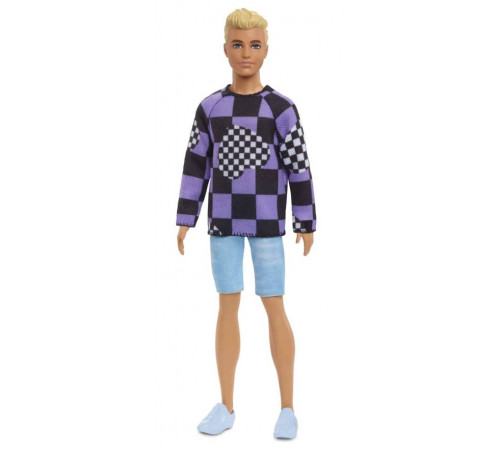  barbie hbv25 Кукла Кен "Модник" в клетчатом свитере