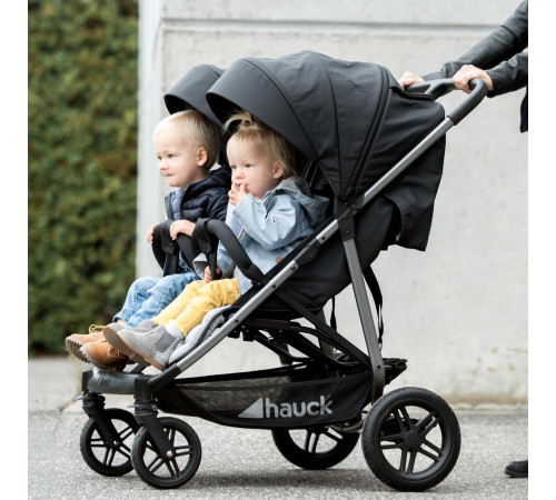 hauck carucior pentru gemeni uptown duo melange black