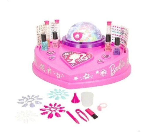 cra-z-art 34052int set manichiura barbie "glitter & shine nail studio"