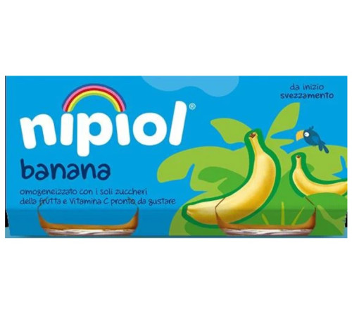 nipiol piure "banana" (4 luni + ) 2x80 gr