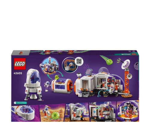 lego friends 42605 constructor "baza spatiala si racheta pe marte" (891 el.)