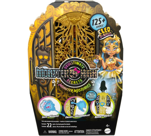 monster high hxh86 setul de joc surpriză mysteries "secretele lui dcleo"