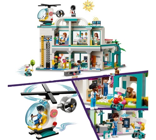 lego friends 42621 Конструктор "Городская больница Хартлейк" (1045 дет.)