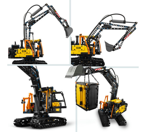 lego technic  42175 constructor "camionul fmx si excavatorul electric ec230 de la volvo " (2274 el.)