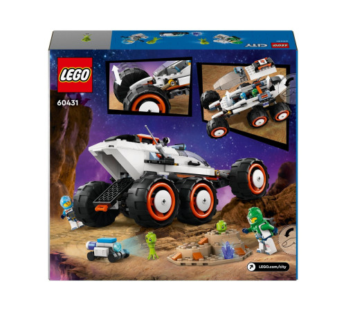 lego city 60431 constructor "rover de explorare spatiala si viata extraterestra" (311 el.)