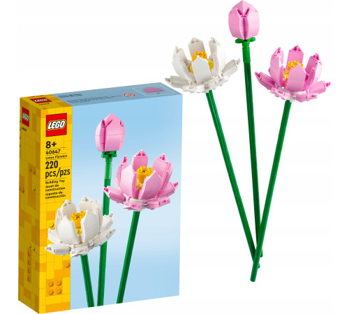 lego icons 40647constructor "flori de lotus" (220 el.)