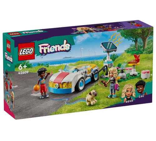 lego friends 42609 constructor "masina electrica si incarcator" (170 el.)