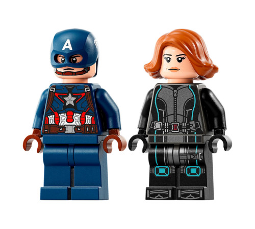 lego marvel 76260 constructor " black widow și captain america pe motociclete" (130el.)