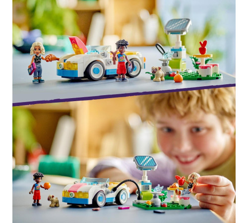 lego friends 42609 Конструктор "Электромобиль и зарядное устройство" (170 дет.)