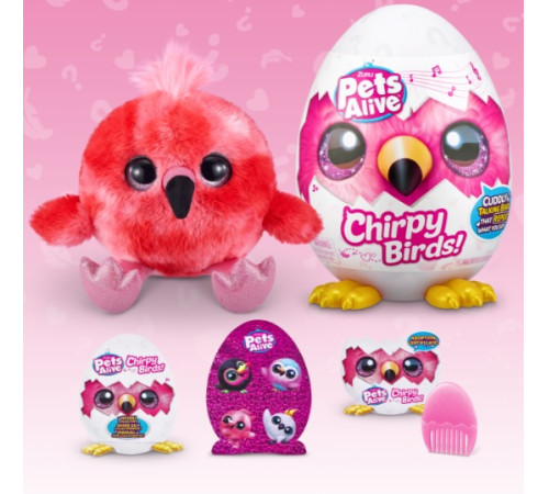 zuru pets alive 9537z Интерактивная игрушка "chirpy birds"