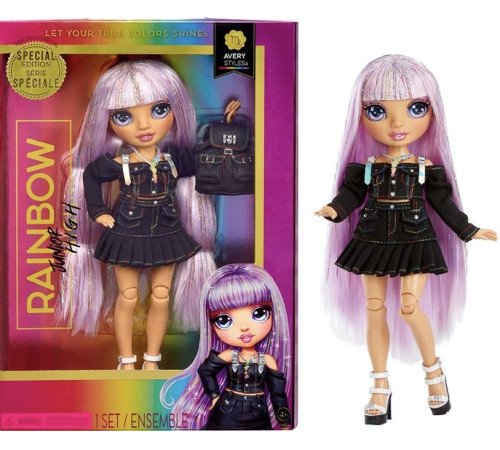  rainbow high 590798 papusa „avery styles” seria junior (23 cm)