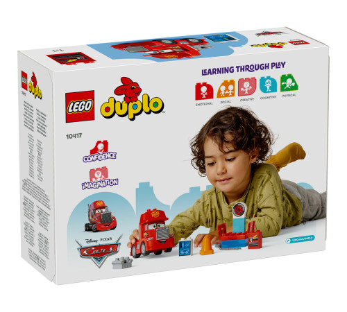 lego duplo 10417 Конструктор "Гонка Мака disney" (14 дет.)