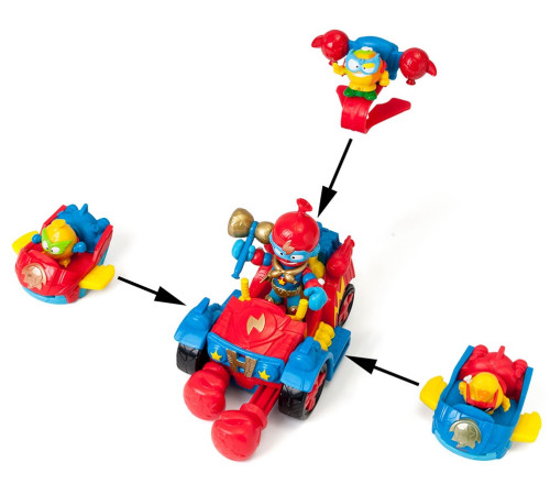 superthings pstsp414in00 Игровой набор с фигуркой ballon boxer серия kazoom kids s1