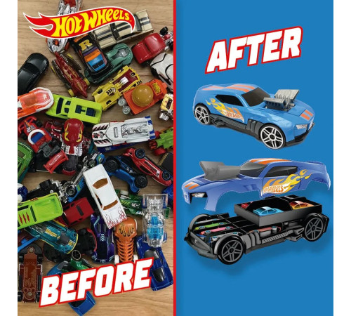 hot wheels hwcc15 mașină de curse -garaj 2in1