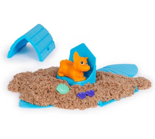 kinetic sand 6068641 set de joc "doggie dig"