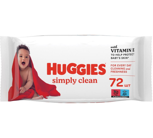 huggies Влажные салфетки "simply clean" (72 шт.)