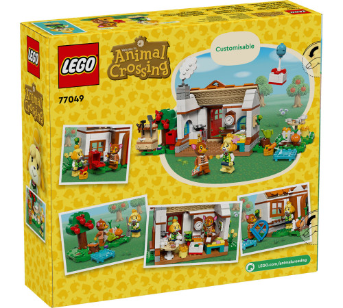 lego animal crossing 77049 constructor "vizita la domiciliu a isabellei" (389 el.)