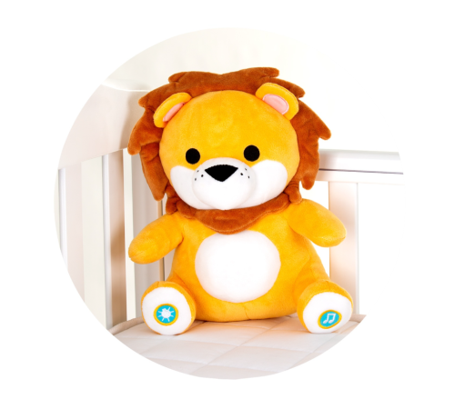 chipolino jucărie muzicală de plus cu lumina "lion" pil02306lion