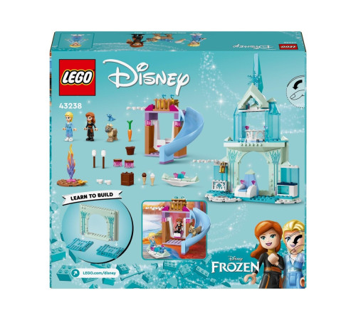 lego disney 43238 constructor "castelul elsei din regatul de gheata" (163 el.)